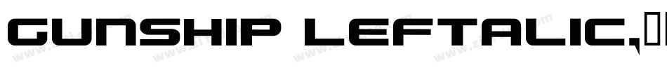 Gunship Leftalic字体转换